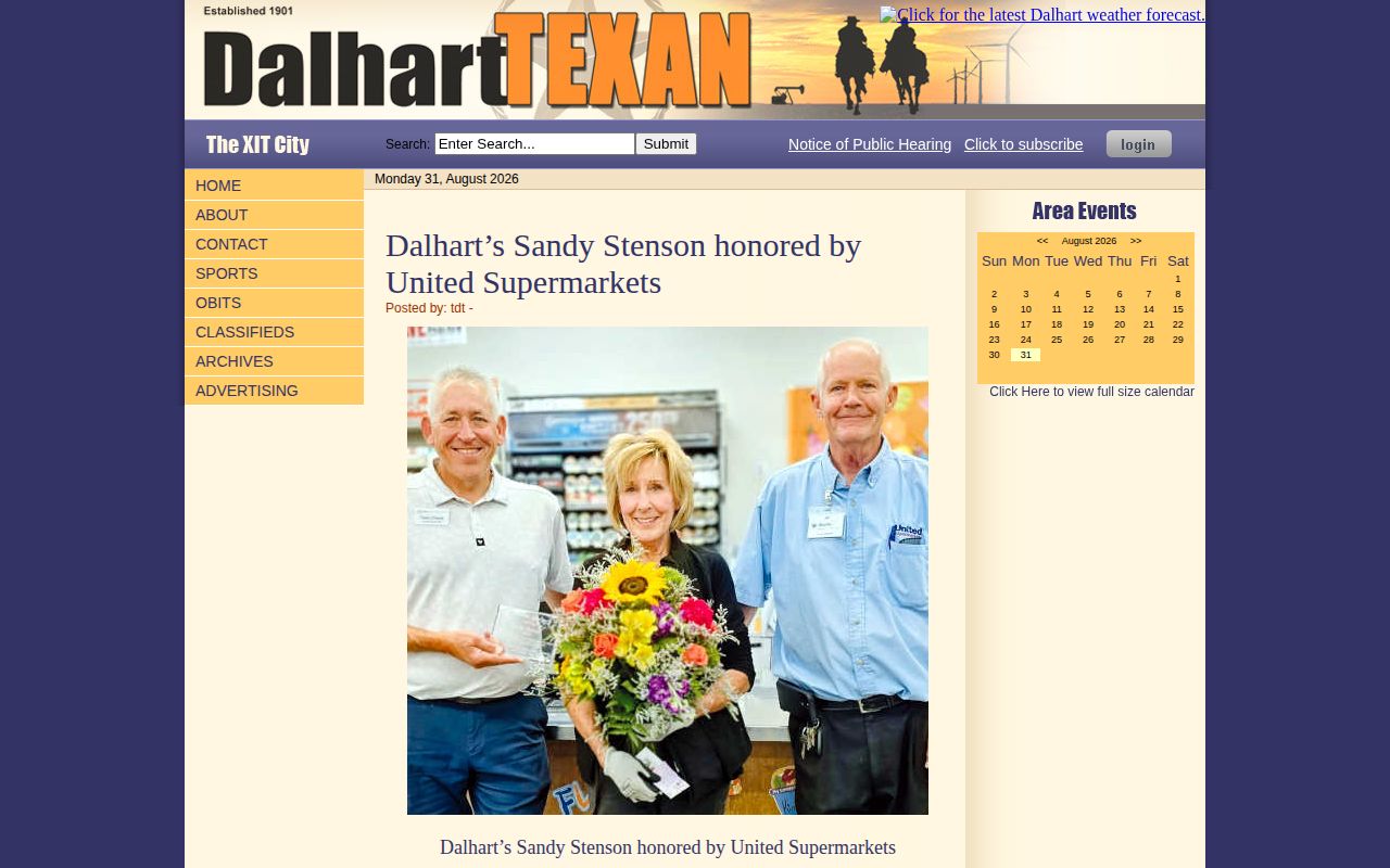 Dallam County Dalhart arrest-news archive for booking record context